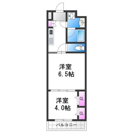 プランドール天王寺SOUTHの物件間取画像